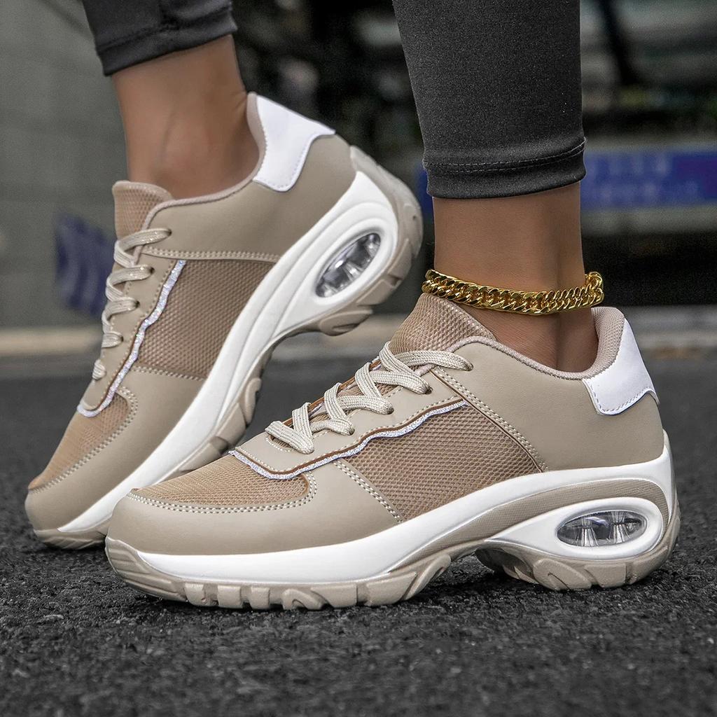 Outdoor Lightweight Shoes Casual Walking Thick Sole Platform Ladies zapatillas de mujer Sneakers