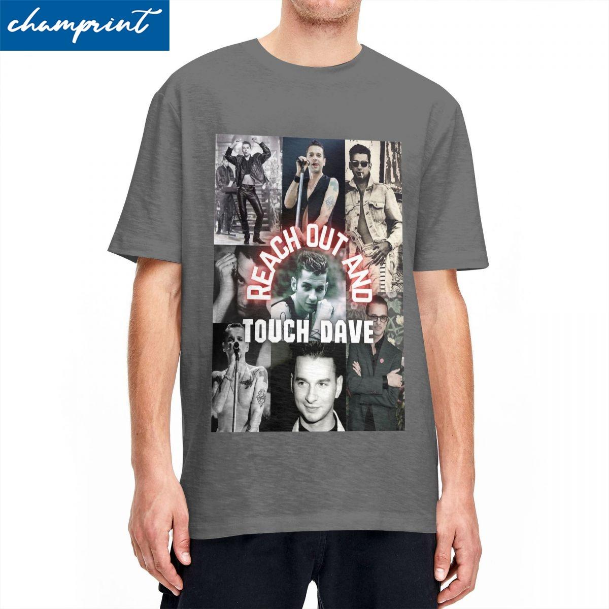 

Dave Gahan Reach Out T-Shirt For Men Women Cotton Tops Funny Depeches Mode Music Crewneck Short Sleeve - Men s Summer Cotton ... S разноцветный
