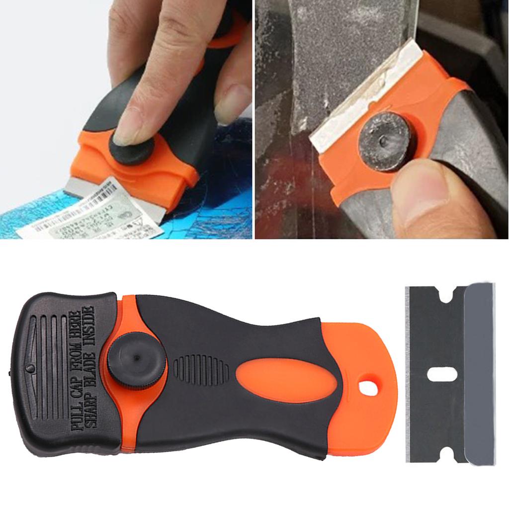 Plastikowe/Metalowe Skrobaki z Ostrzem do Czyszczenia Szyb Samochodowych, Folii Winylowej, Naklejek, Szkła, Ceramiki, Narzędzie do Usuwania Kurzu i Brudu, Rakla