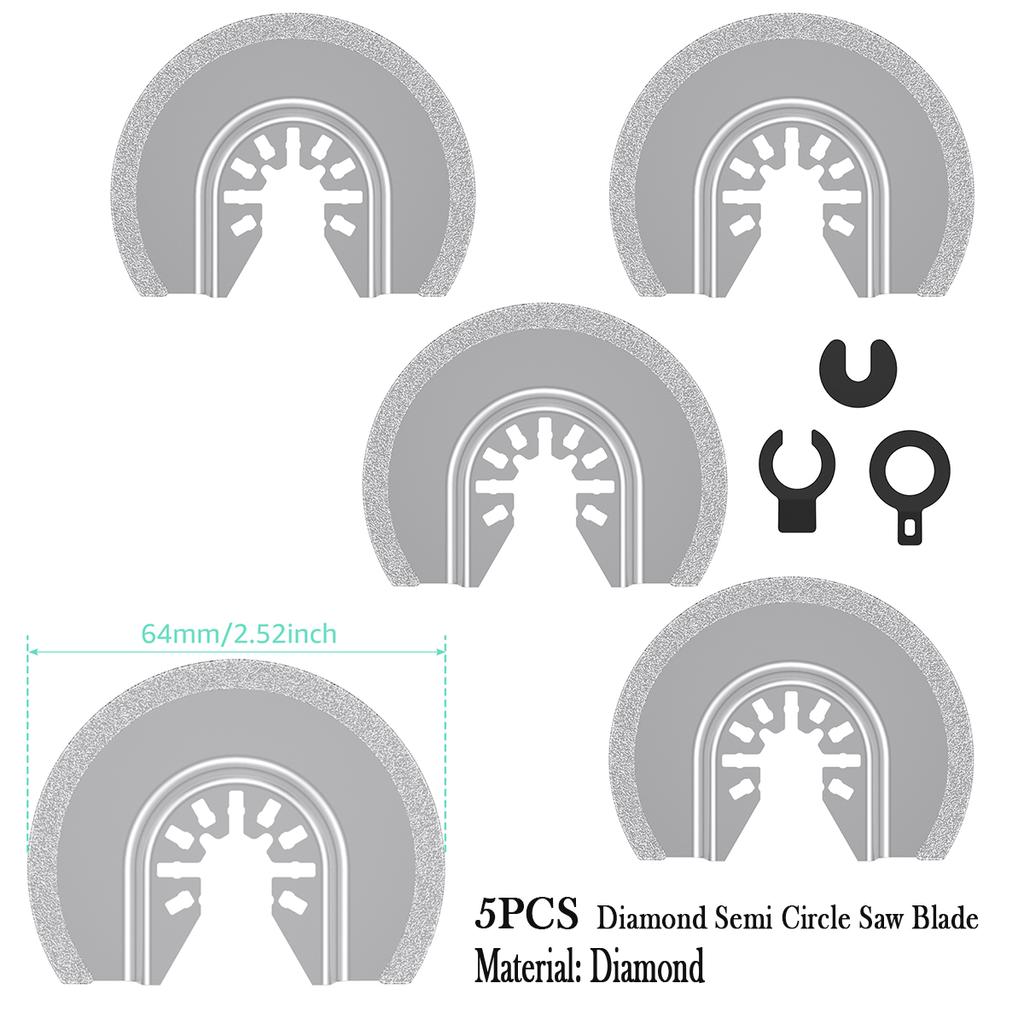 Oscillating Tool Saw Blades Starlock Carbide/Diamond Renovator Trimmer Saw Multi-tool Saw Blade Semicircular Triangle Saw Blade