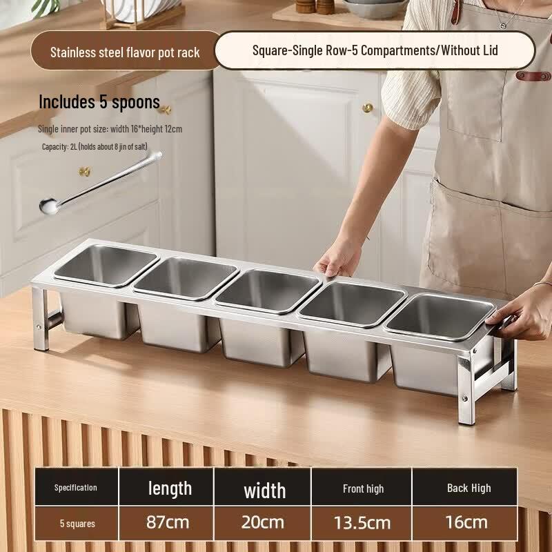Xiuzhi Commercial Stainless Steel Condiment Box