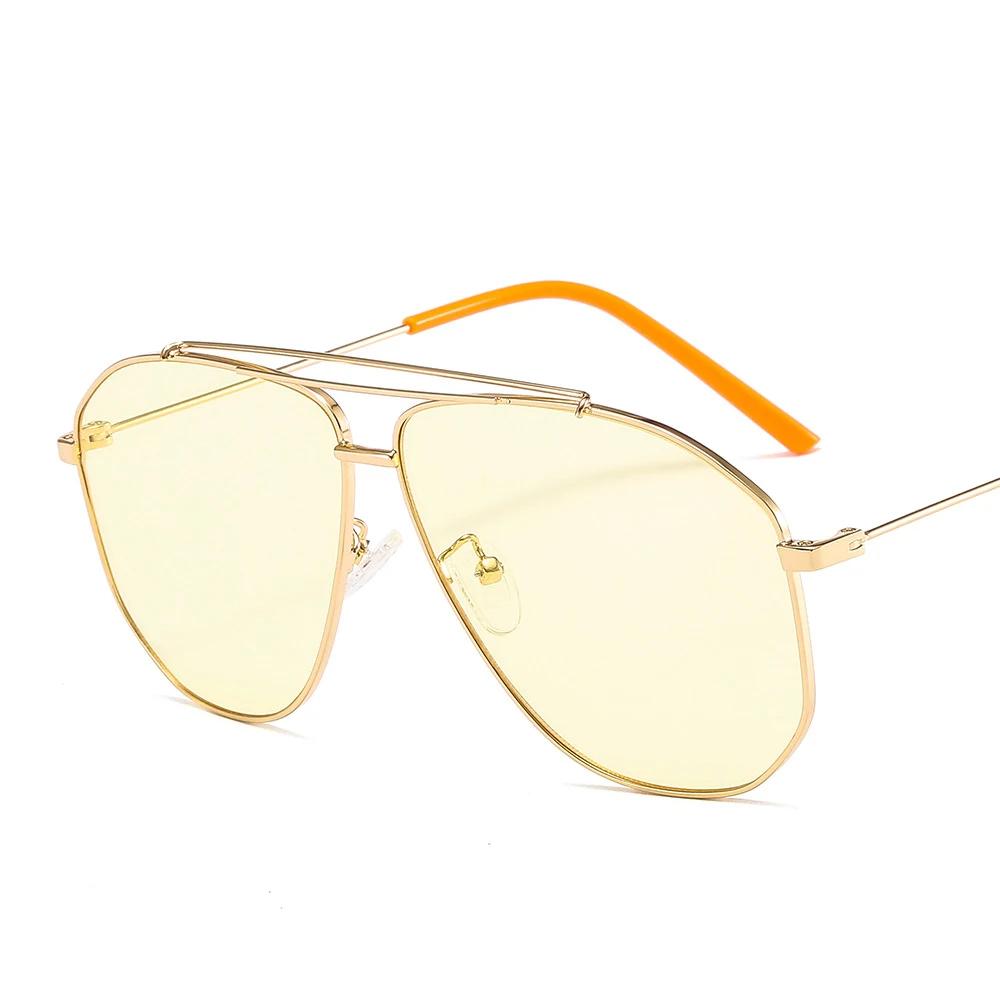 

Women Sunglasses Trendy Classic Retro Metal Frame Eyewear For Women Men Vintage Double Bridge Glasses Shades Uv400