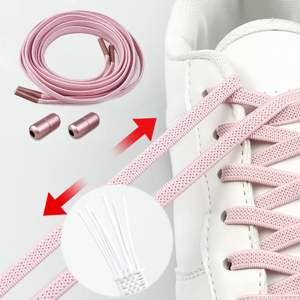 Strings Sneakers for Kids Adult Elastic Lock Quick Lazy Laces Sneakers Shoelace No Tie Shoelaces