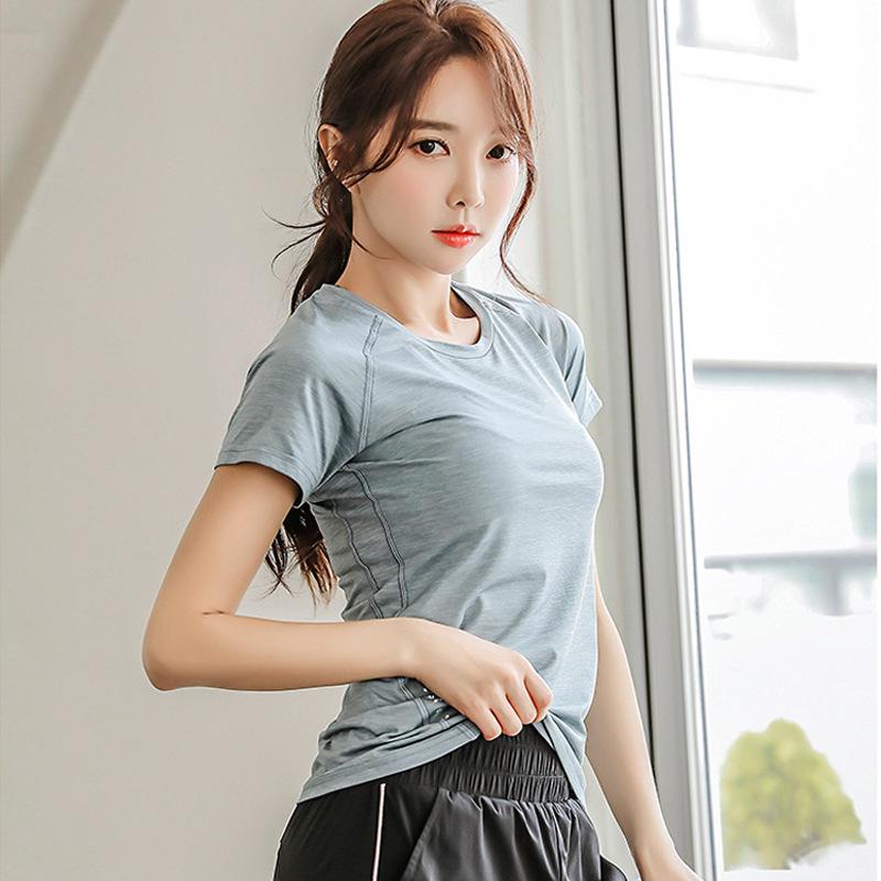 Women s Summer Quick-Dry Breathable Sports Yoga Running T-Shirt Small