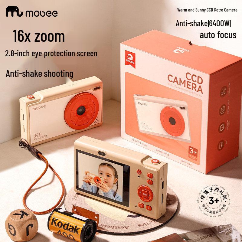Mobee Retro CCD Kids' Digital HD Camera – Perfect Toy Gift for Boys & Girls.