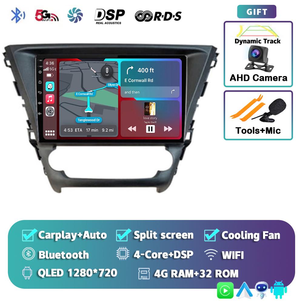 Android 14 Carplay Auto 4G+WIFI Car Radio For Toyota Avensis 2018 2019 2020 Multimedia Navigation GPS Video Player Stereo 2din