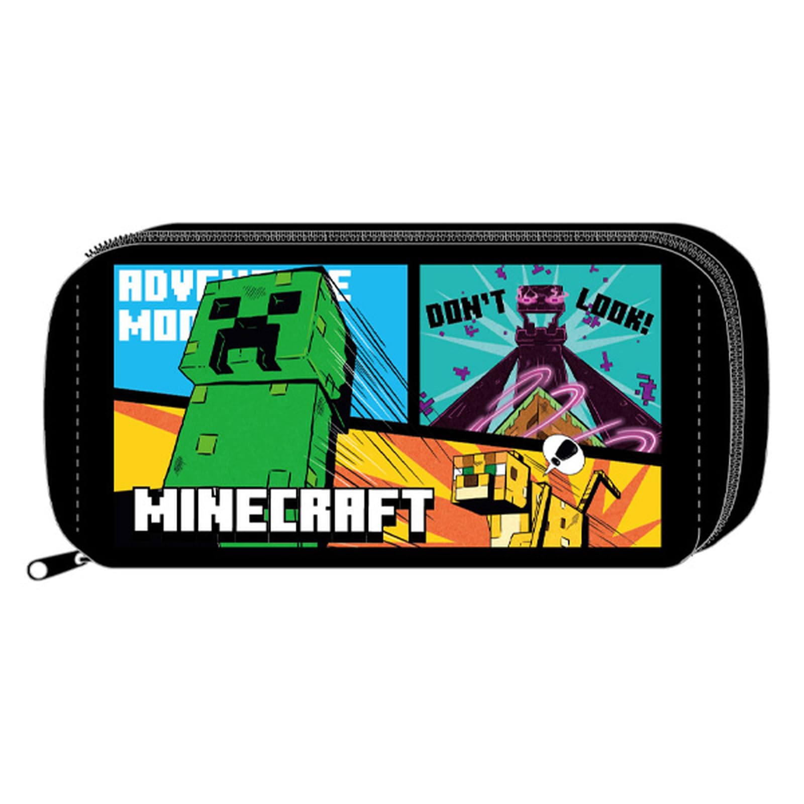 

K-Company Minecraft Квадратна косметичка, Чорна, MCT-SQP-BK, В8.5 x Ш17.5 x Г8.3см