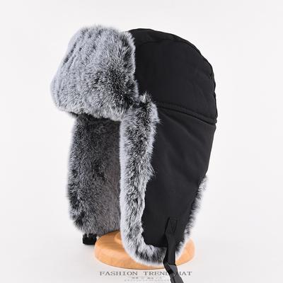 Wintermütze Herren Winter Samt verdickt Plüsch Ohrenschutz Baumwollmütze Damen Ski Fliegermütze Außenhandel