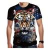 Men's Animal Tiger Totem 3D Printed T-Shirt Street Top Creative Daily Leisure Sports Fashion Trend Personalized Neutral Clothing