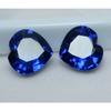 Natural Blue Tanzanite Loose Gemstone 16 Ct Tanzanian Heart Cut Pair for Jewelry Making and Crafts