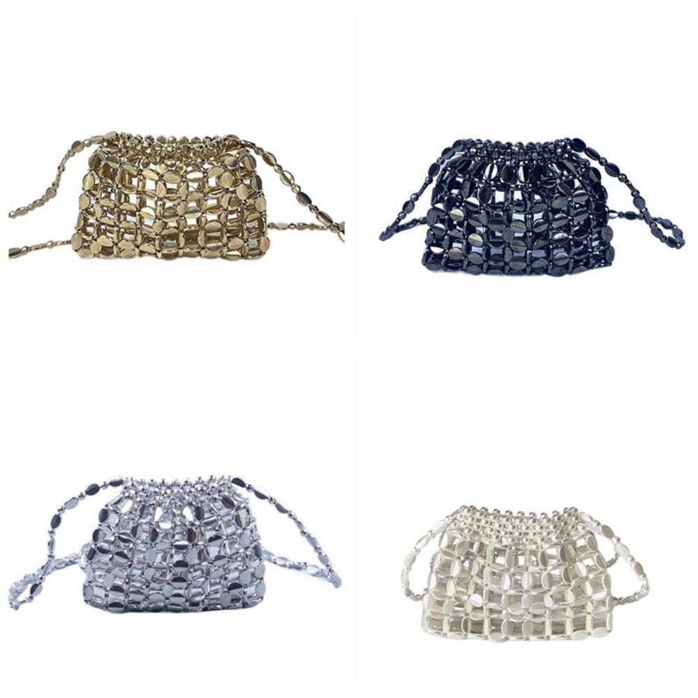 Shiny Sequin Shoulder Bag Bohemian Style Crossbody Bag Vintage Bead Handbag  Travel