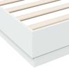 Bed Frame White 120 x 190 cm Particleboard