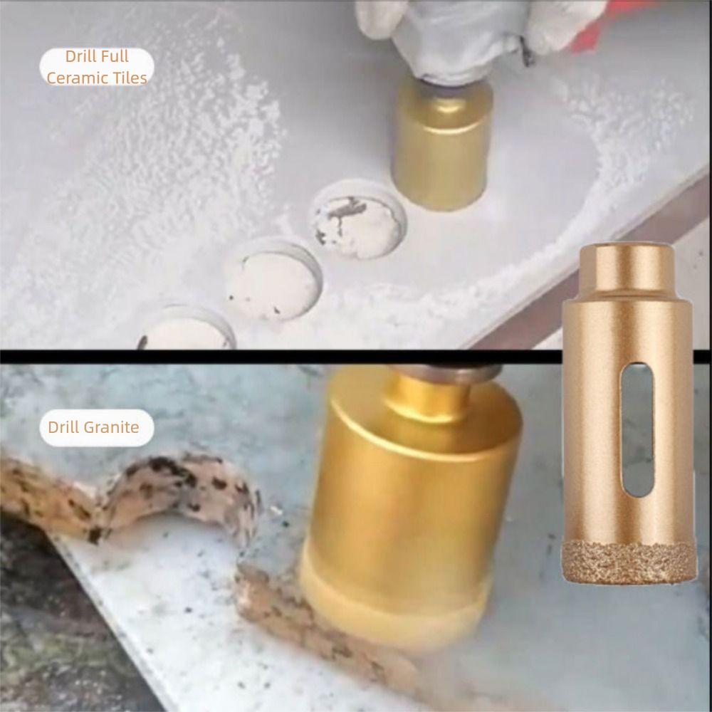 Thread Design Vacuum Brazed Core Bits Quick Release Tile Hole Drill Bit  Angle Grinder Use