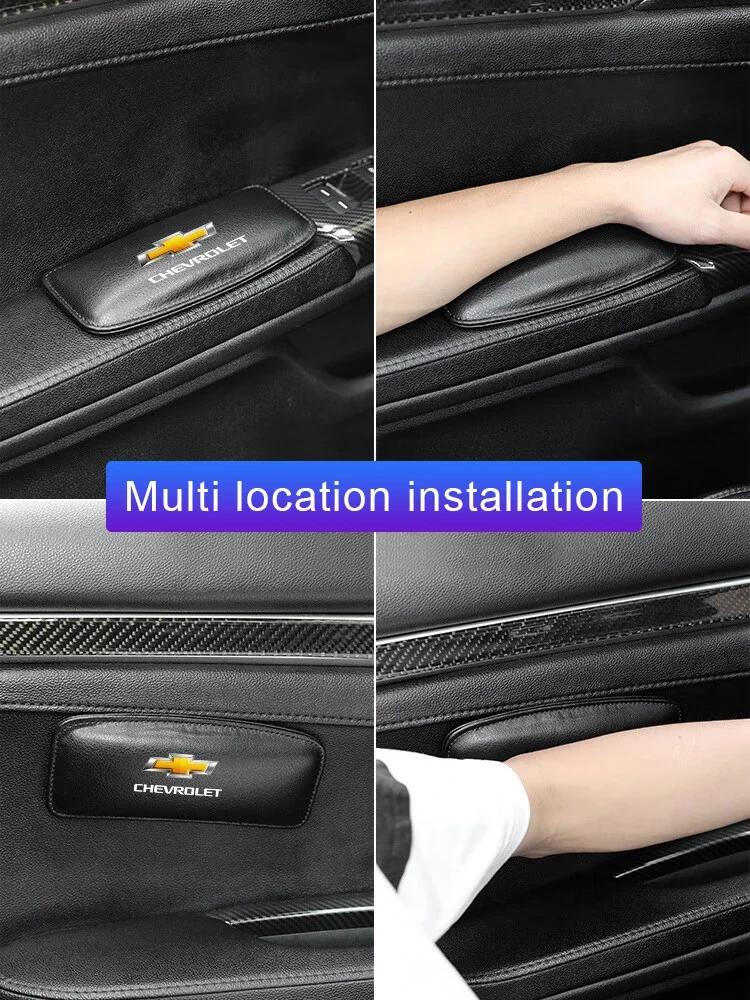 Car Knee Pad Leather Comfortable Elastic Knee Cushion for Car For Chevrolet Silverado Impala Malibu Equinox Cruze Camaro Blazer