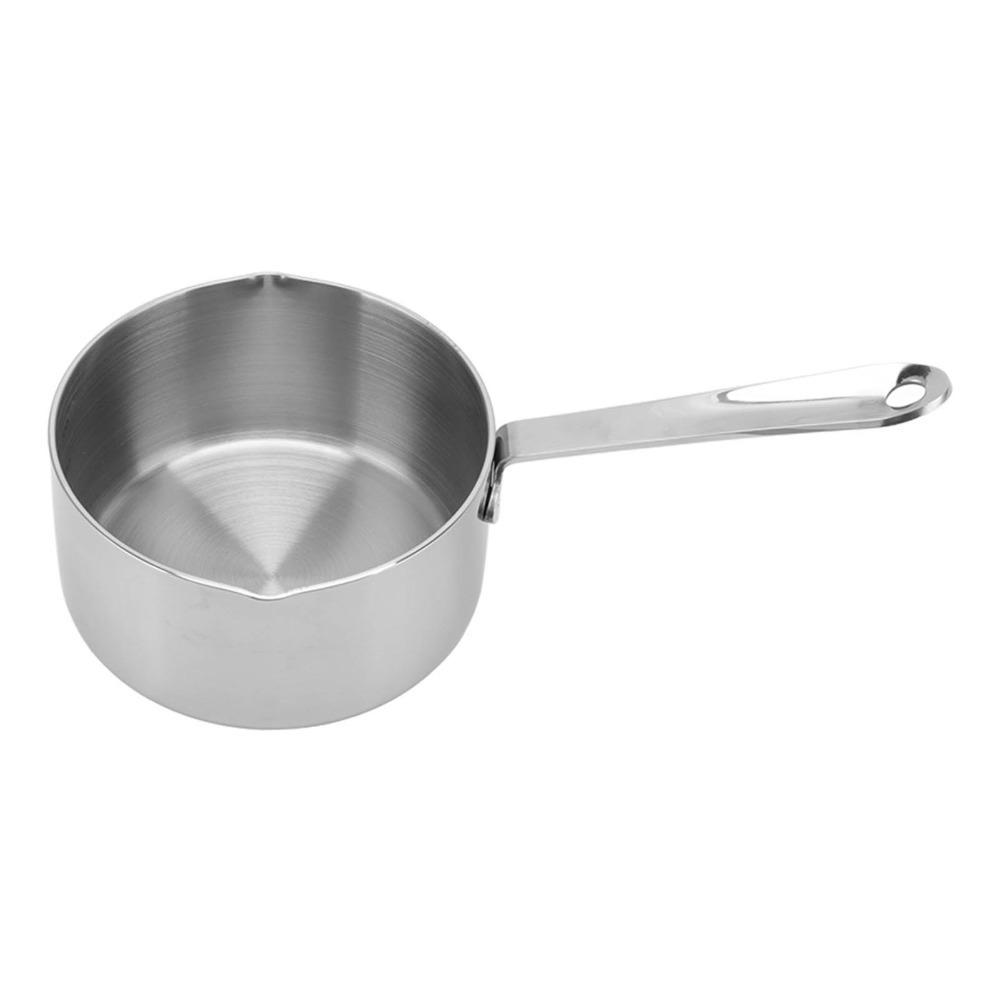 Stainless Steel Stainless Steel Saucepan Tri-Ply Stainless Steel Milk Pot Home Kitchen 350ml