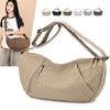 Summer New Niche Lazy Wind Light Casual Plaid Canvas Single Shoulder Oblique Span Bag