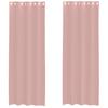 VidaXL Rideaux en voile avec œillets 2 pcs rose 140x260 cm, rideau en filet, rideau transparent, voile de fenêtre, 4102099