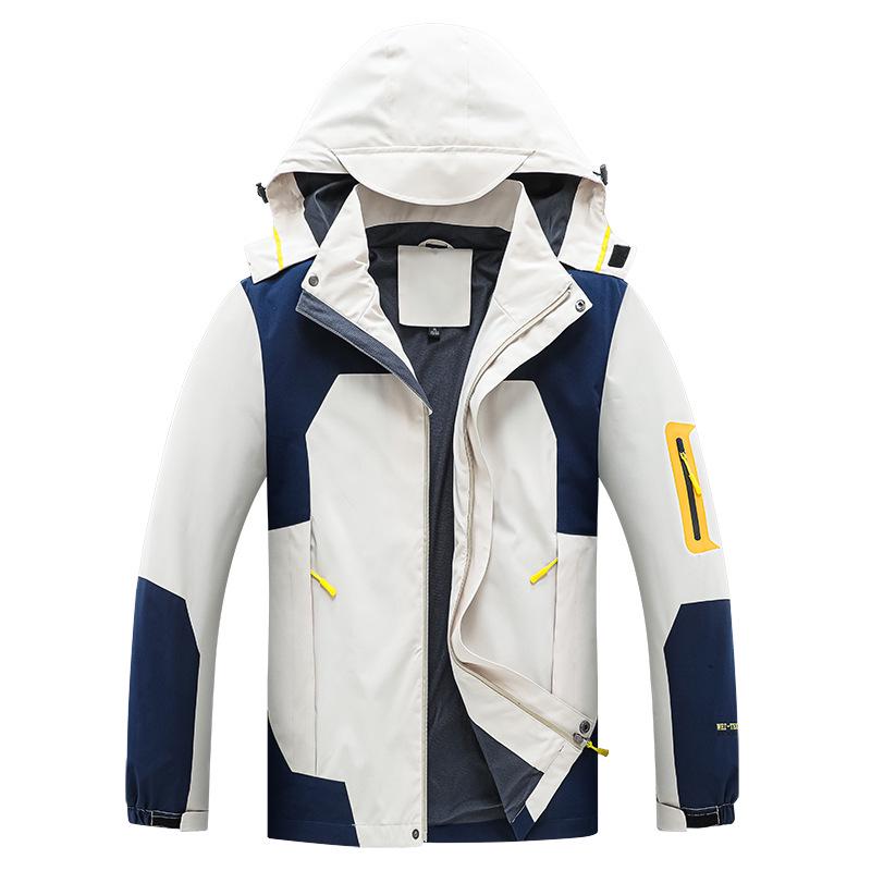Unisex Windproof Hooded Jacket: Autumn/Winter Mountaineering Suit, Breathable Sports Outerwear