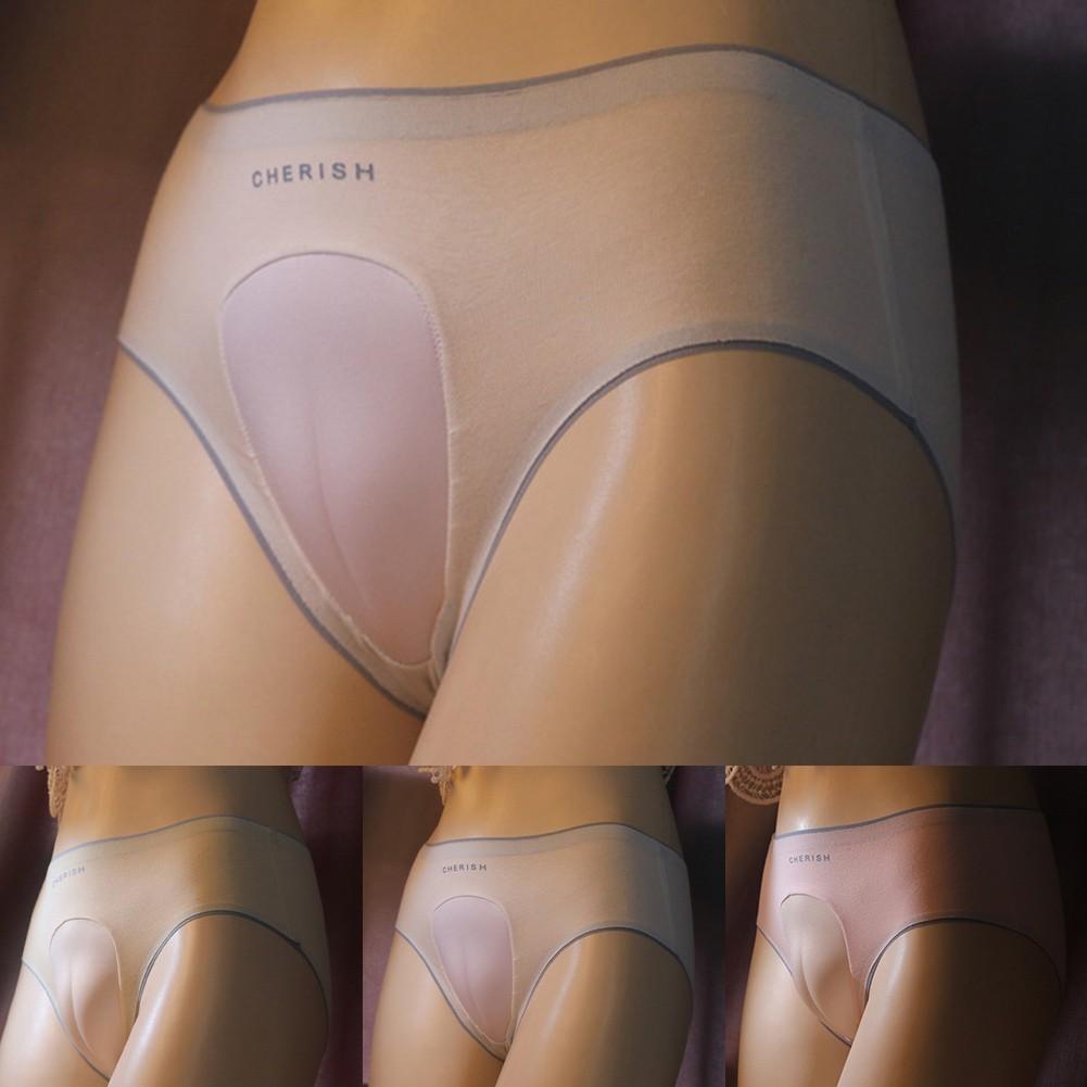 Mens Underwear Thong Transgender Underwear Briefs Camel Toe