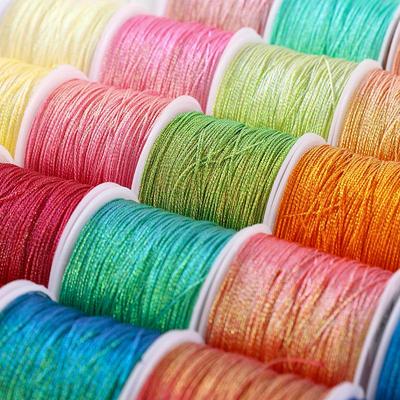 Iridescent Thread for DIY Weaving Jewelry: Bracelet, Necklace, Lanyard, 36912 Strands