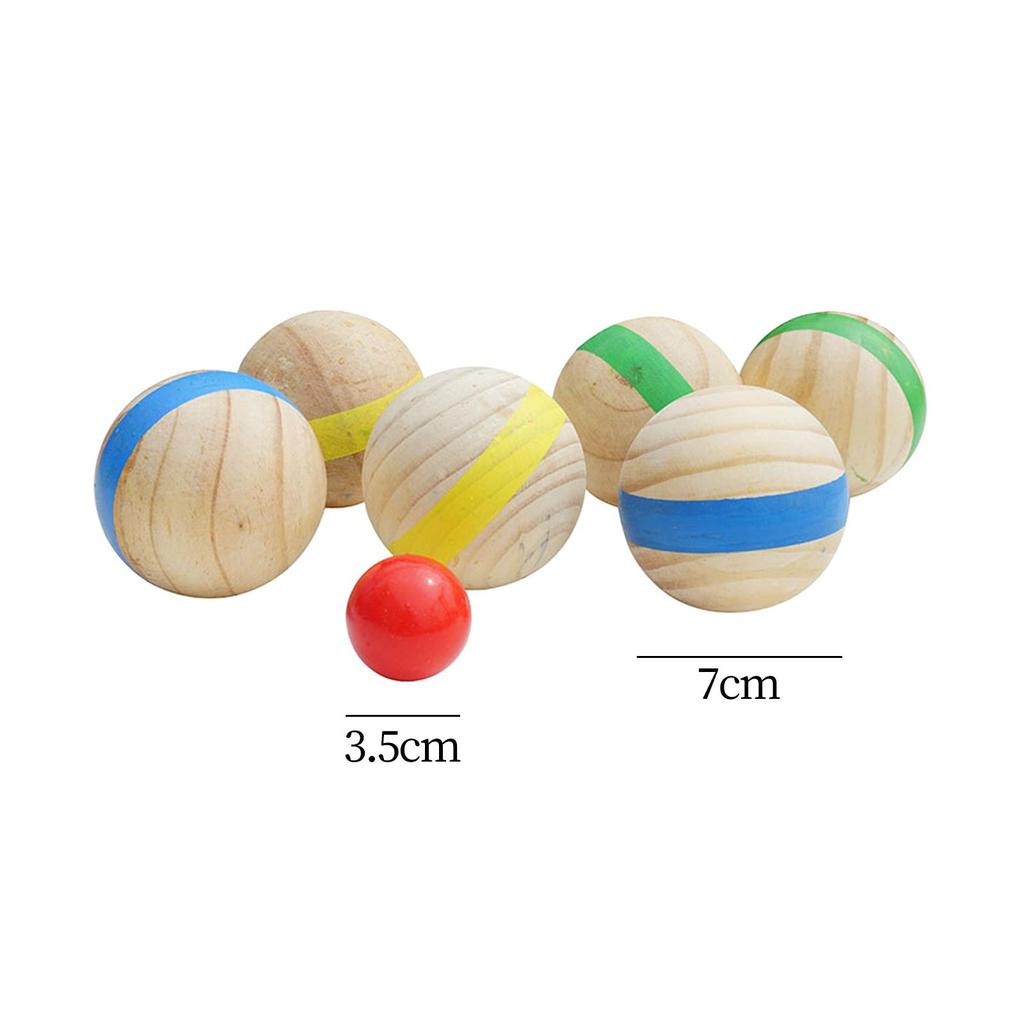 7x Bocce Balls set sports Playground Games Sturdy Equipment Outdoor for Gym