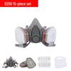 6200 Full-Face Gas Mask for Dustproof Grinding, Spray Painting, and Chemical Protection