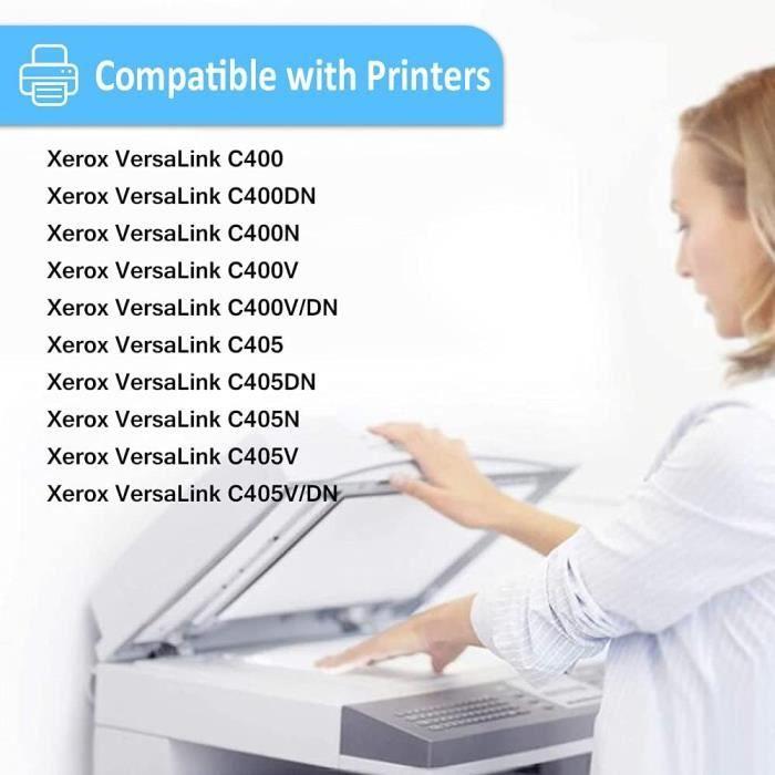 Cartouches de Toner - XEROX - VersaLink C400 C405 - Noir, Cyan, Magenta, Jaune - 4 Packs - 10500 Pages