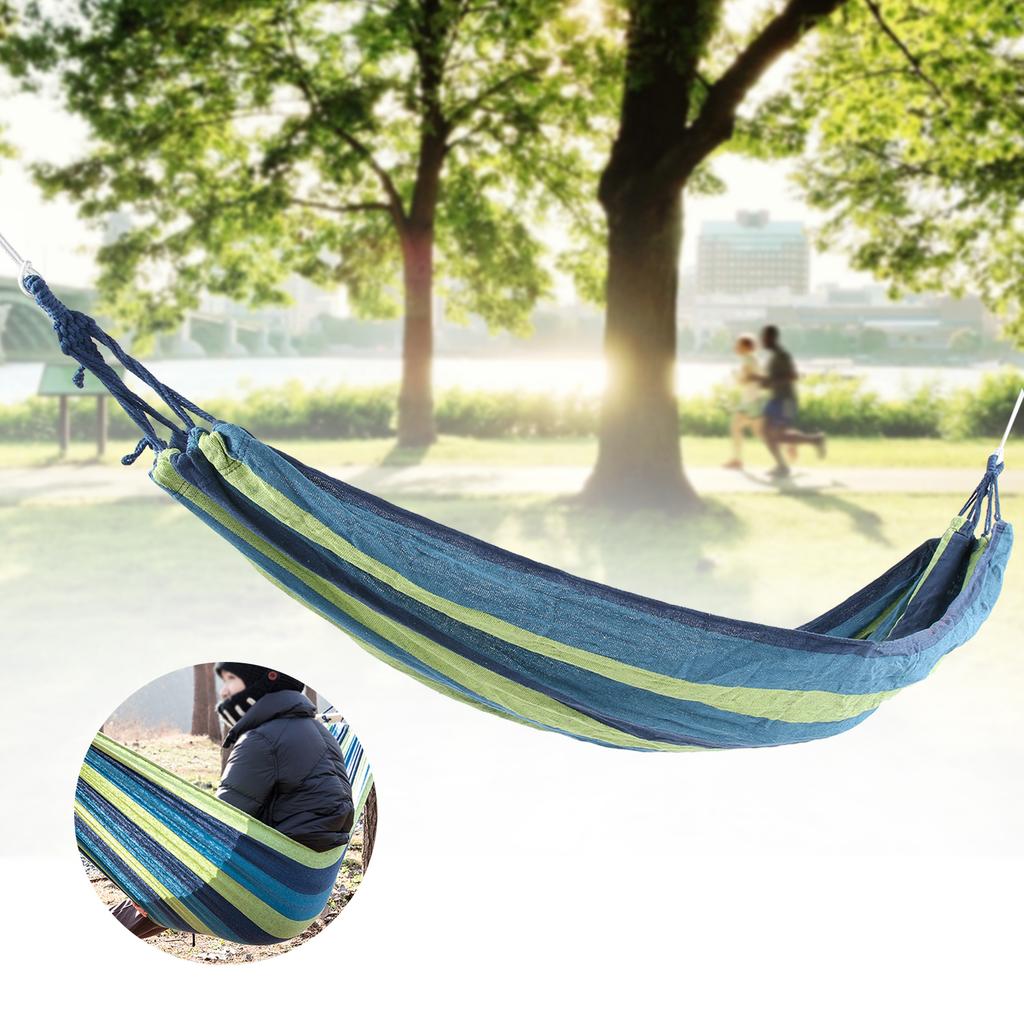 Portable Camping Hammock High Strength Indoor Outdoor Travel Lightweight Hammocks