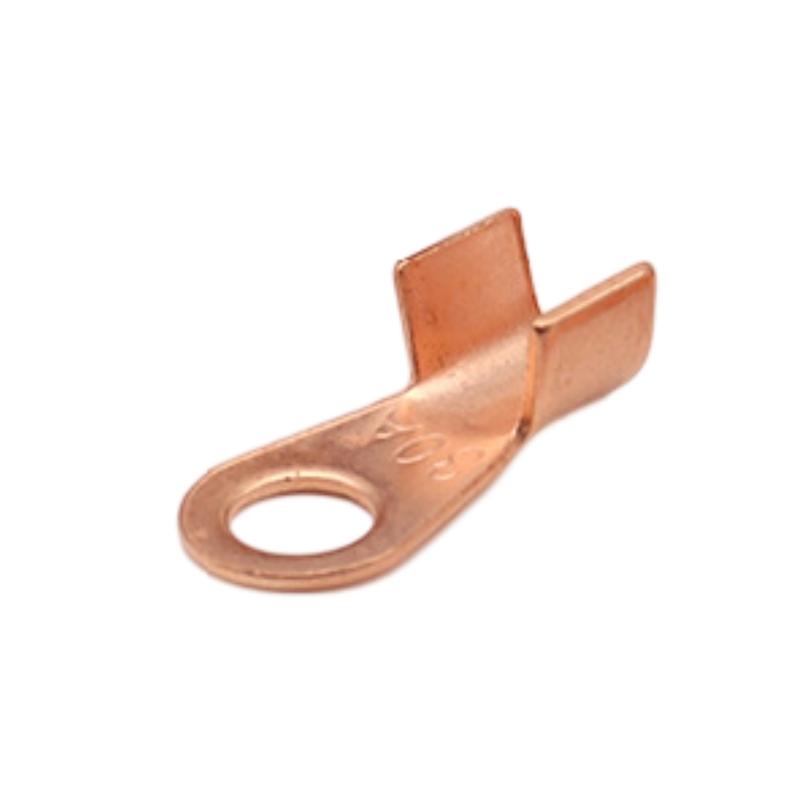 OT-30A Open End Red Copper Crimp Wire Terminals, Household Daily Round Hole Wiring Connection Fixing Installation Accessories