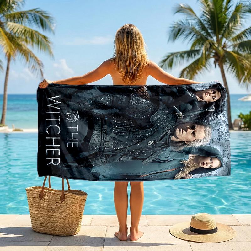 Witcher Fashion Beach Towel: Ideal for Summer Adventures Soft, absorbent and quick drying suitable for swimming and bathing