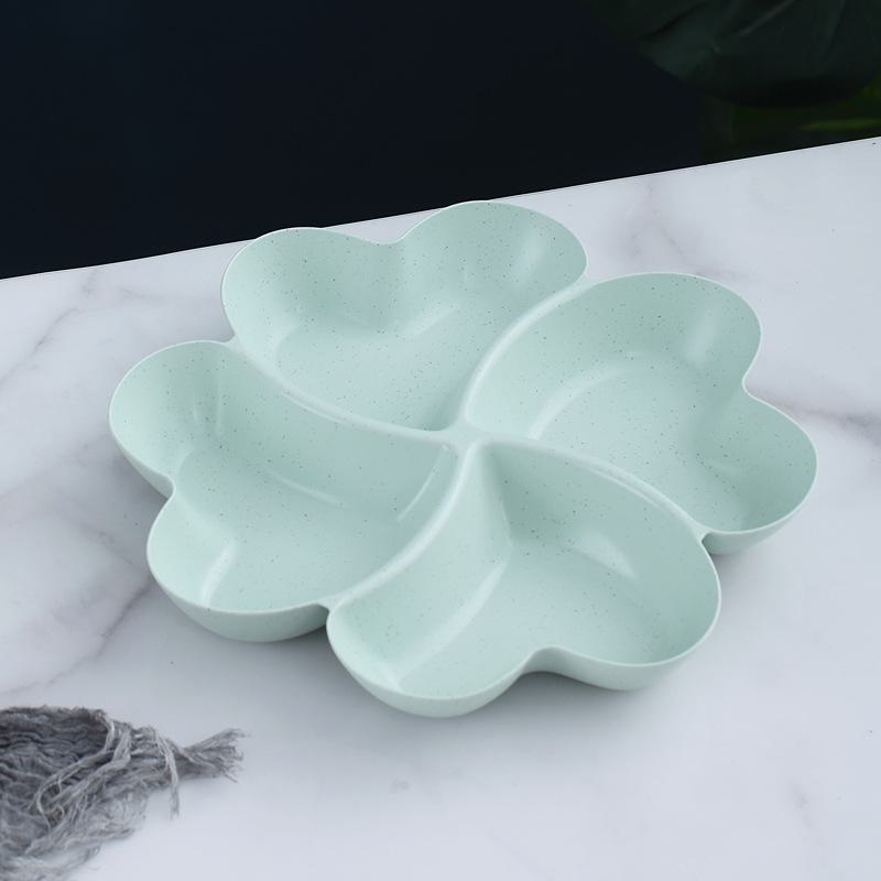 "Heart-Shaped European Fruit Plate for Creative Home Decor - Divided Candy Plate"