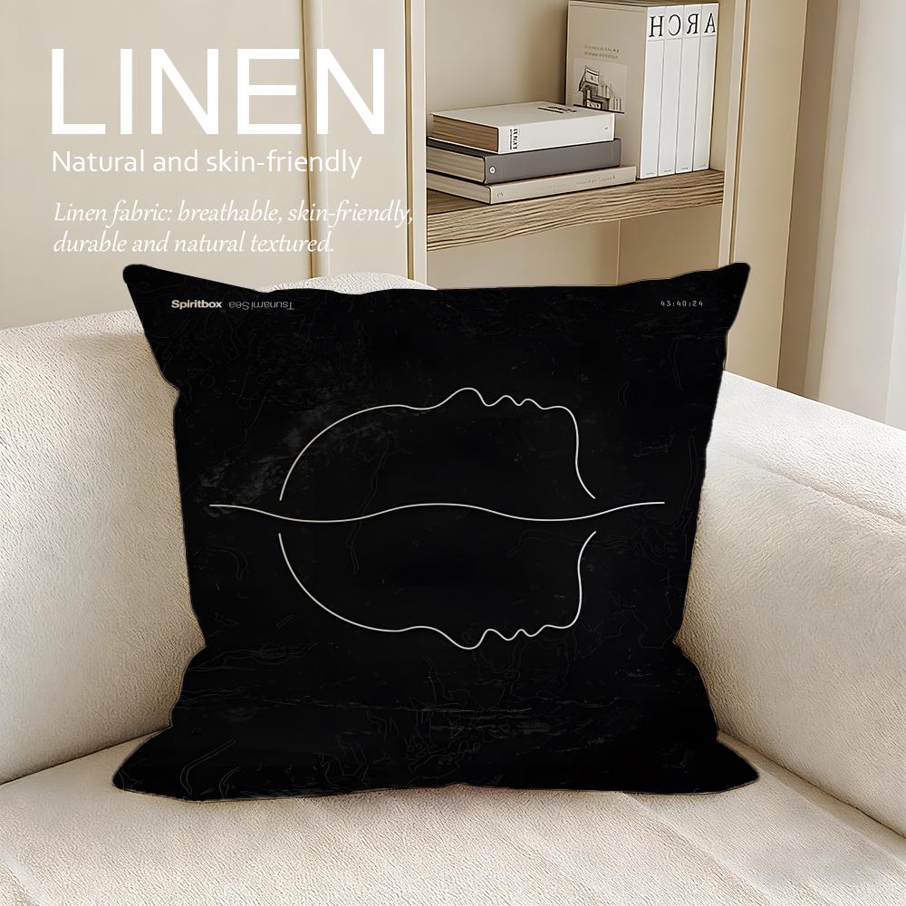 Music Spiritbox Cushion Cover Pillowcase Set Pcs x x Breathable Washable Sofa Cushion Cover
