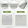 Aluminum Filter Panels, Replacement Set of 2 for MSH1313 Range Hood Models with Metal Frame and Pull Handle Design for Home Maintenance