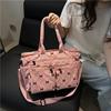 Bowknot Print Underarm Tote Bag Sweet Commuting Handbag Trendy Women's Shoulder Bag Daily
