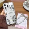 Bracelet Chain Phone Case For iPhone 17 16 15 13 14 for 17Air 17 12 14 16 Pro 17 14 16 Pro Max Sparking Diamond Cute Pattern Hard Cover With Lanyard