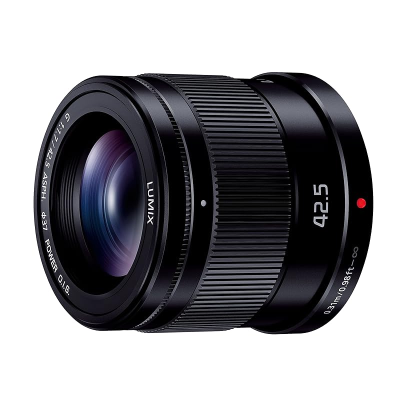 

Panasonic single focus medium telephoto lens for micro four thirds lumix G 42.5mm/ F1.7 ASPH. / POWER O.I.S. black H-HS043-K
