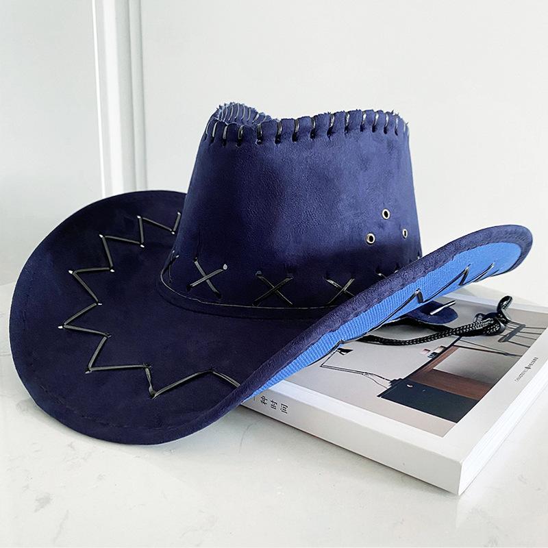 Western Denim Hat Summer Women's Sun Protection Hat European and American Retro Big Eaves Beach Sun Cover Hat