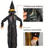 1pcs Inductive Witch and Sound Control Halloween Haunted House Atmosphere Decoration Horror Scene Layout