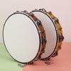 10inch Double Row Bells Tambourine Small Musical Beat Instrument Hand Drum Hand Held Tambourine Drum Bells Music Toy