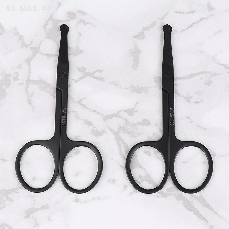 1PC Nose Hair Scissor Stainless Steel Eyebrow Nose Hair Cut Facial Makeup Tool