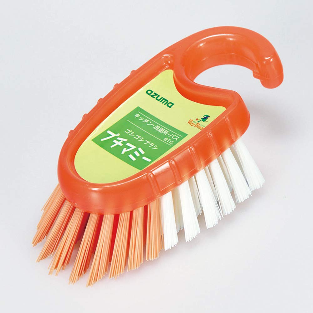 Промышленная кухонная щетка Azuma TK Goshi BrushPuchi Mami 12.573.5 см Оранжевый Может отчищать даже небольшие участки.