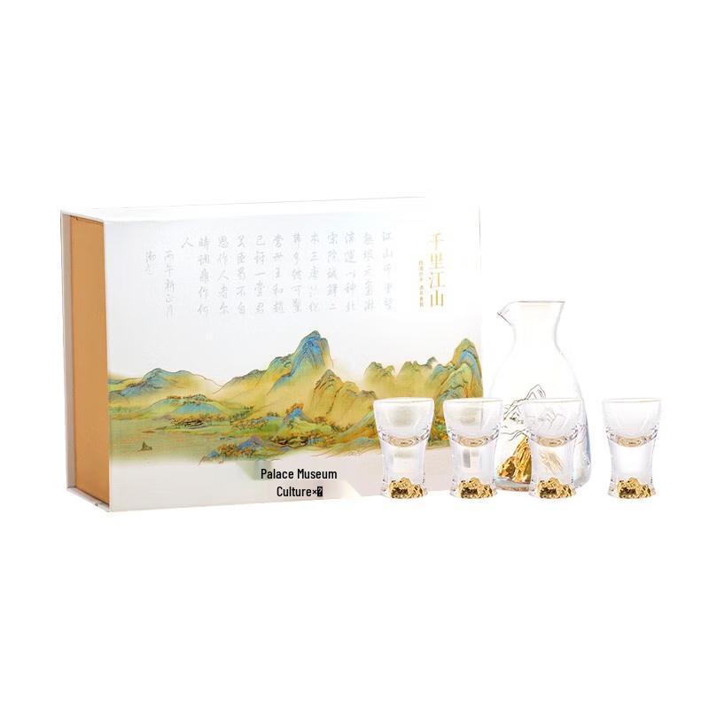 Qianli Jiangshan Glass Wine Set