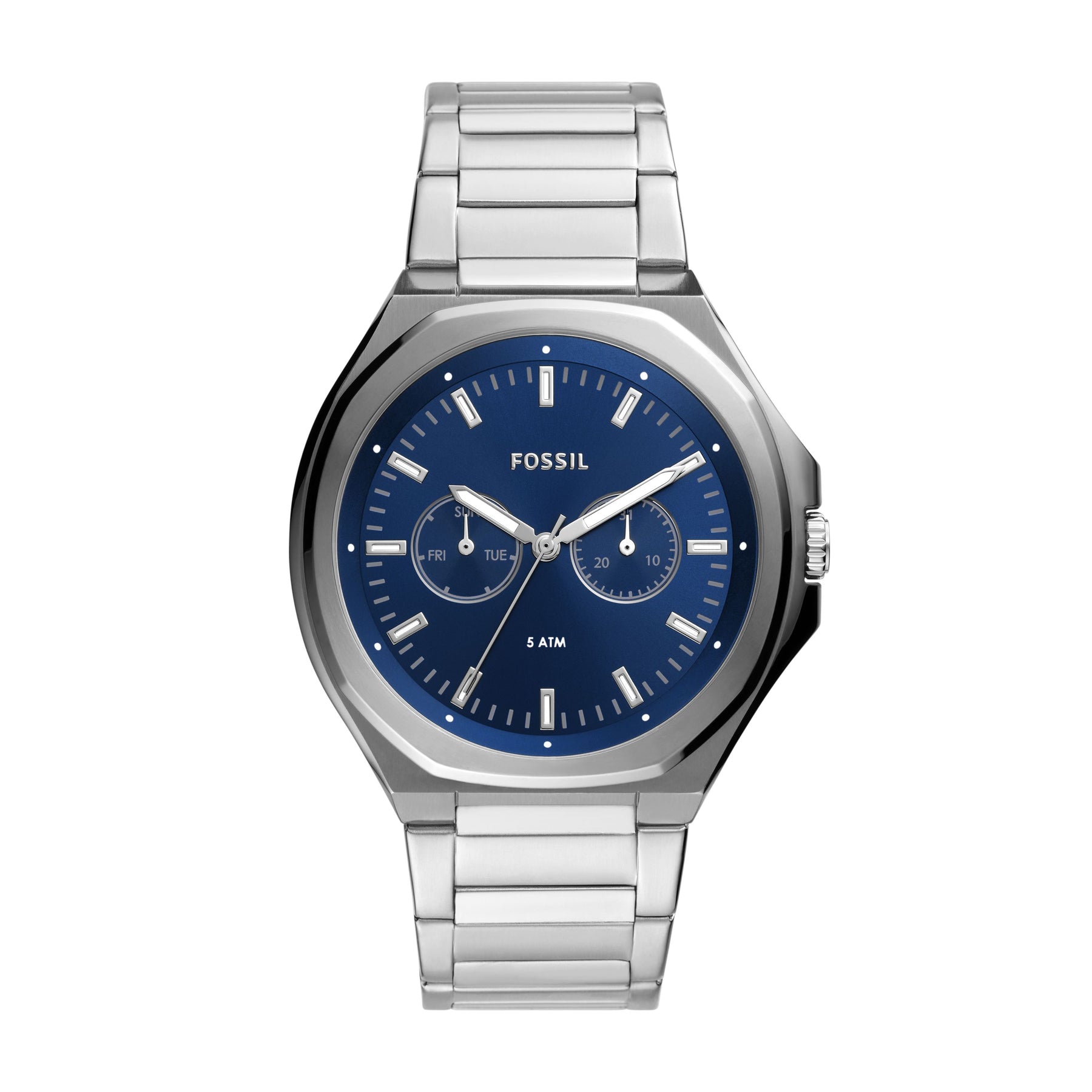 

Мужские многофункциональные часы Fossil Evanston из нержавеющей стали silver