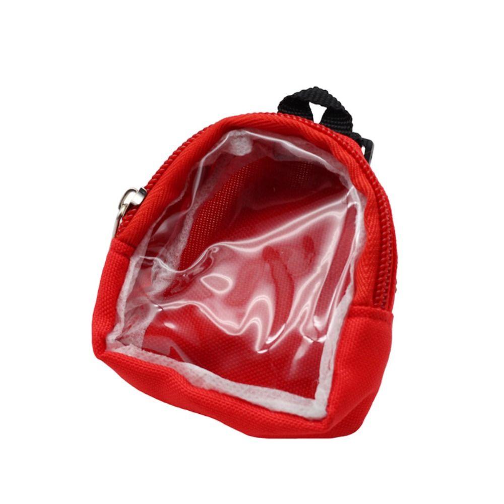 Miniature Doll Backpack Mini Bag Doll Bag Toys Travel Case Keychain Miniature Doll Bag Kids Gift красный