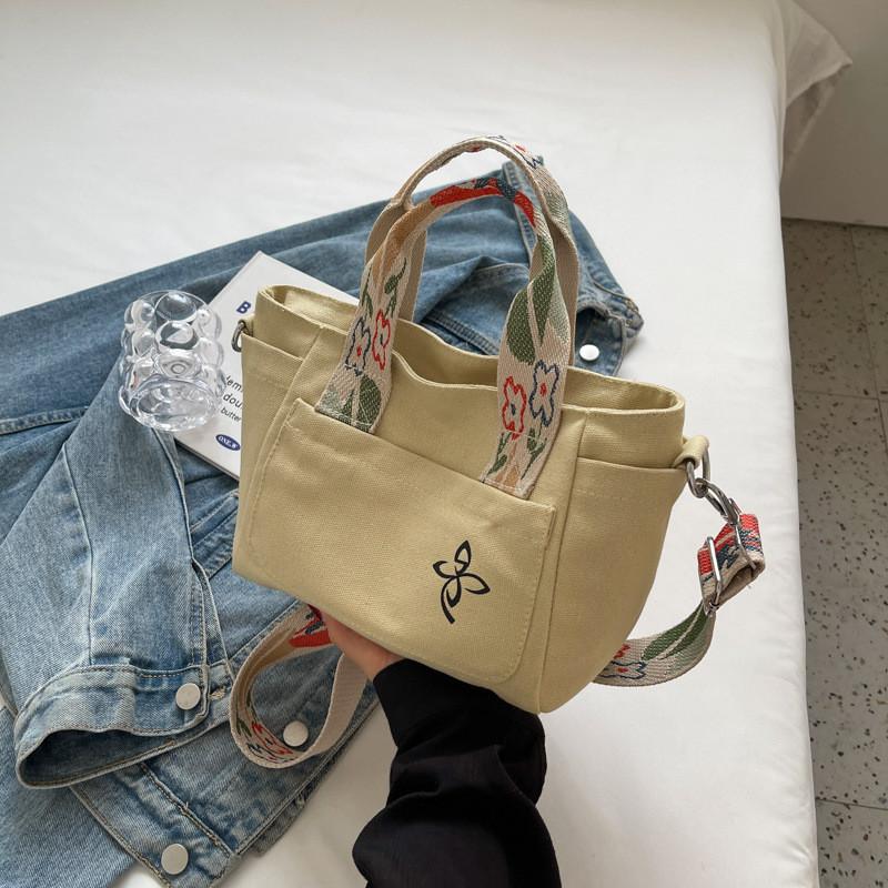 2024 New Korean Fashion Casual Handbag Women Street Trend Canvas Tote Bag
