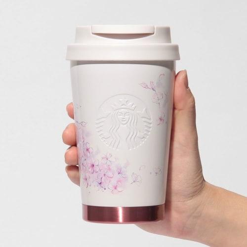 Starbucks SAKURA2025 Stainless Steel TOGO Logo Tumbler, Beige, 355ml, Coffee Tumbler, Starbucks, Sparkly, Cute, Stylish, Birthday Gift, Water Bottle