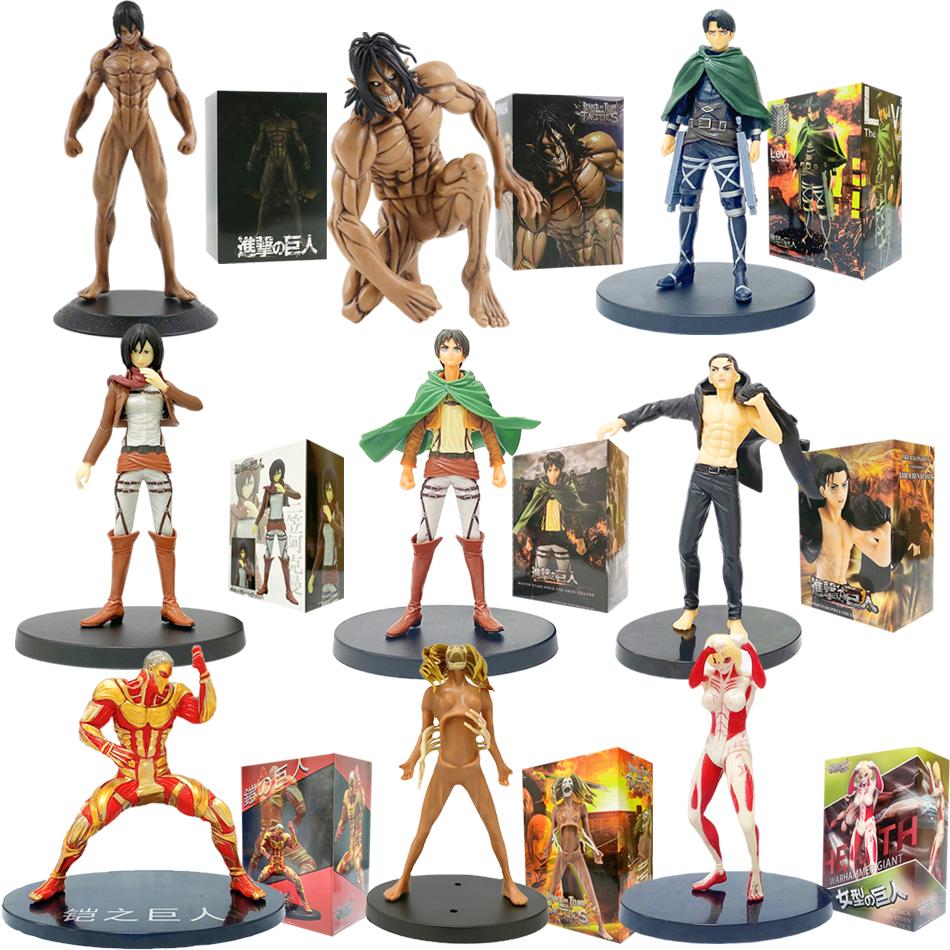 Interesting Toys Anime Attack On Titan Figure Eren Jaeger/Levi Giant Ver. Action Figure Collectible Model Figure Toyshandmade Ornaments Gift