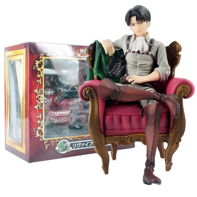 36cm Attack On Titan Anime Figure Rival Shingeki No Kyojin Levi Ackerman Action Figure Mikasa Ackerman Figurine Model Doll Toys