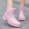 Spot 2025 Women's New Waterproof Shoes Rain Boots Outdoor Wear Work Rubber Shoes Light Rain Shoes Women