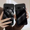 Dark geometric texture For Google Pixel 10 Pro XL Pixel 9 Pro XL Pixel 8a 7a Pixel 7 Pro Pixel 8 7 9 10 Black Glass Phone Case